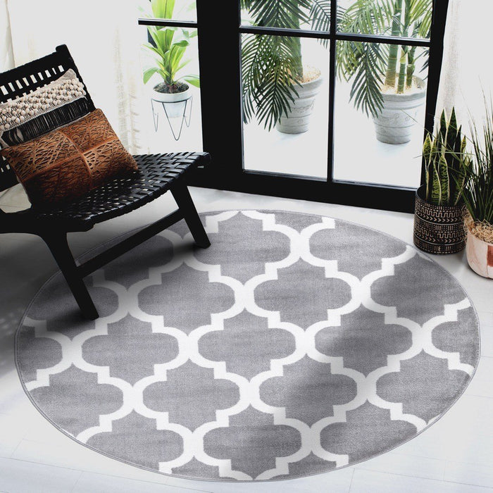 Trendy Moroccan Rug V1 - Grey