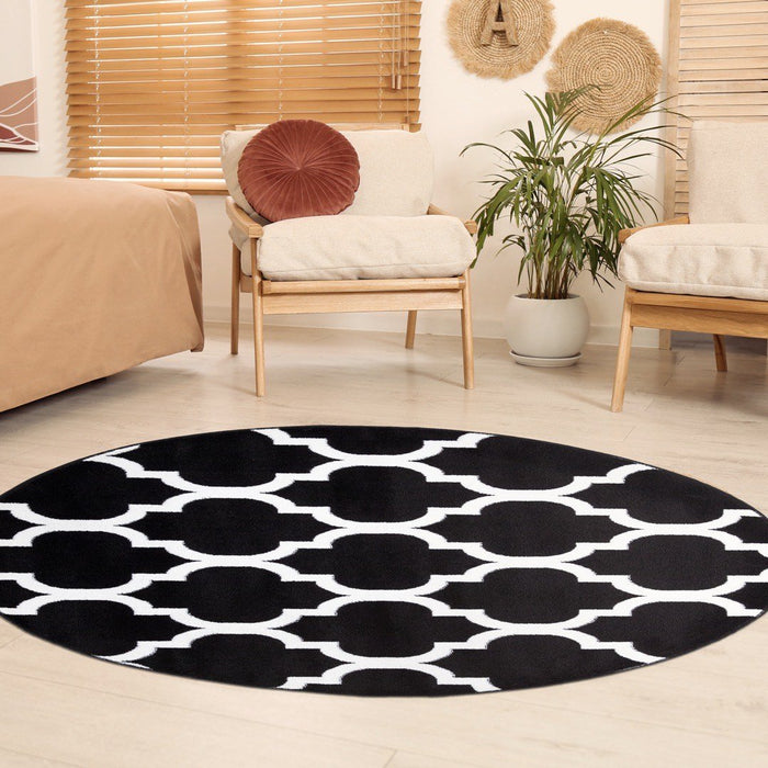 Trendy Moroccan Rug V2 - Black