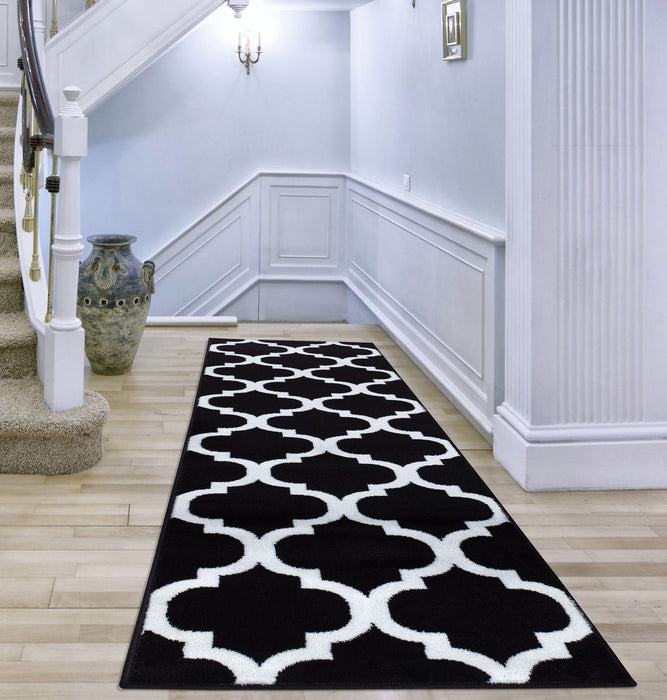 Trendy Moroccan Rug V2 - Black