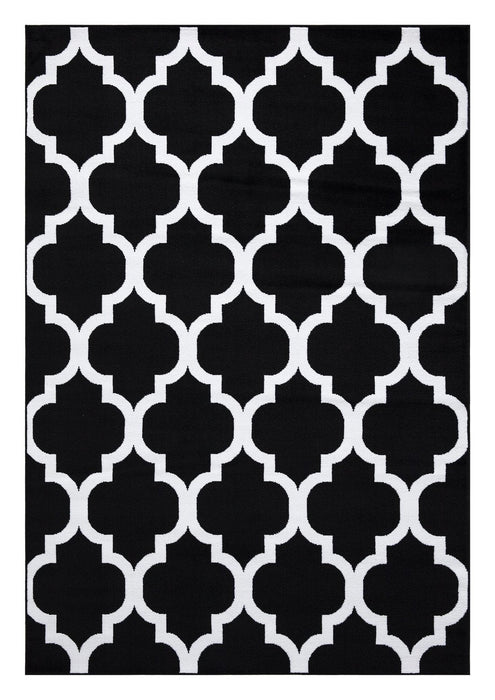 Trendy Moroccan Rug V2 - Black