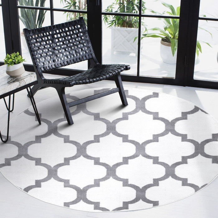 Trendy Moroccan Rug V3 - White