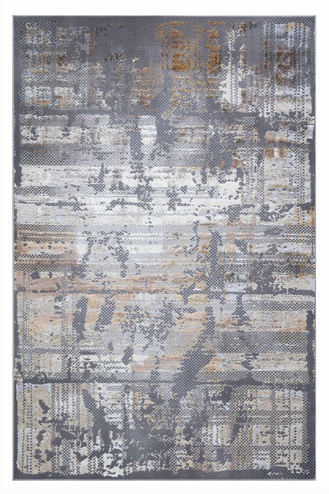 Velar Abstract Design Rug (V1) - Grey