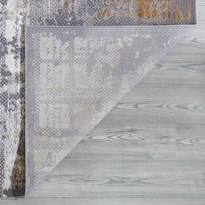 Velar Abstract Design Rug (V1) - Grey