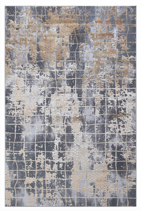 Velar Abstract Design Rug (V2) - Grey