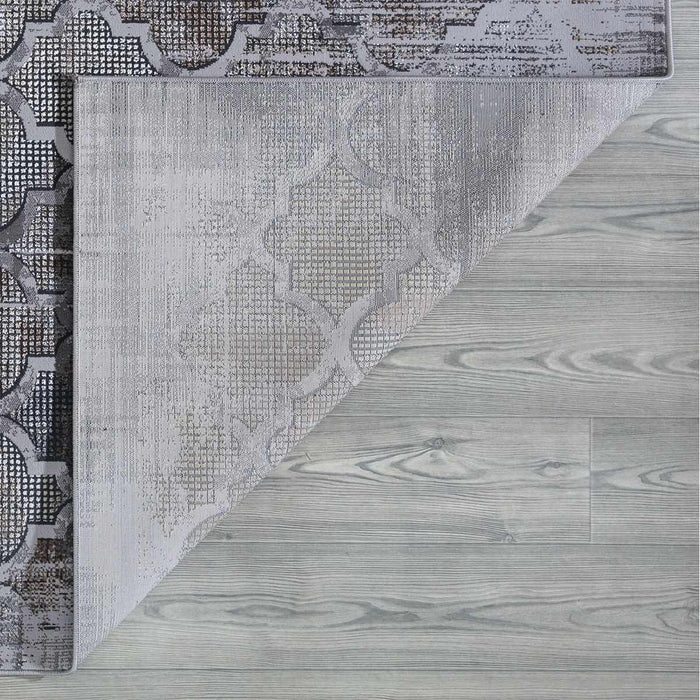 Velar Moroccan Design Rug - Grey