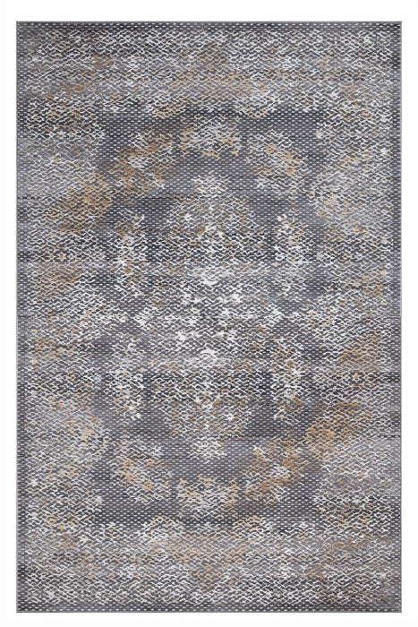 Velar Traditional Design Rug - Grey