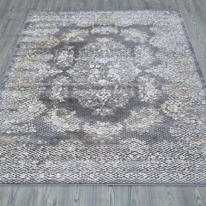 Velar Traditional Design Rug - Grey