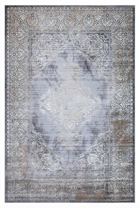 Velar Traditional Faded Rug - Grey