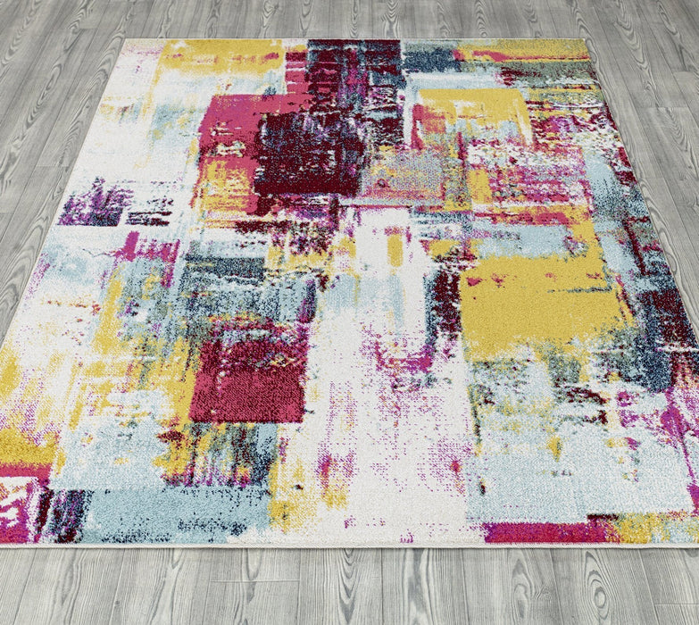 Venus Abstract Design Colourful Rug (V1) - Multi