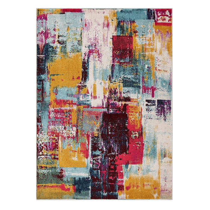 Venus Abstract Design Colourful Rug (V1) - Multi