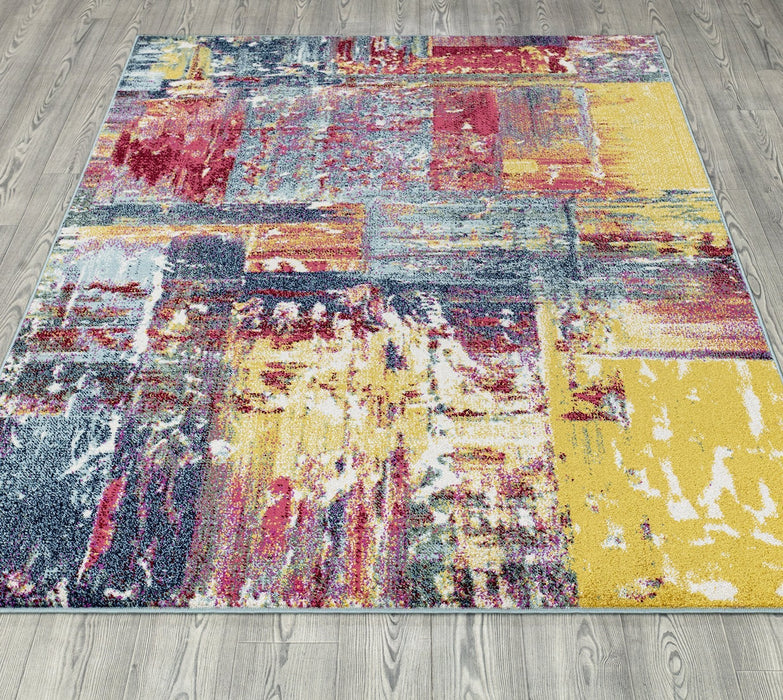 Venus Abstract Design Colourful Rug (V2) - Multi