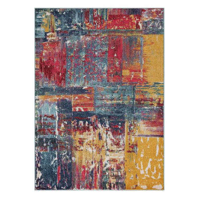 Venus Abstract Design Colourful Rug (V2) - Multi