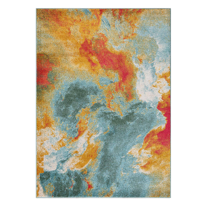 Venus Abstract Design Rug (V3) - Yellow