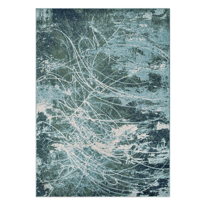 Venus Abstract Design Rug (V6) - Blue