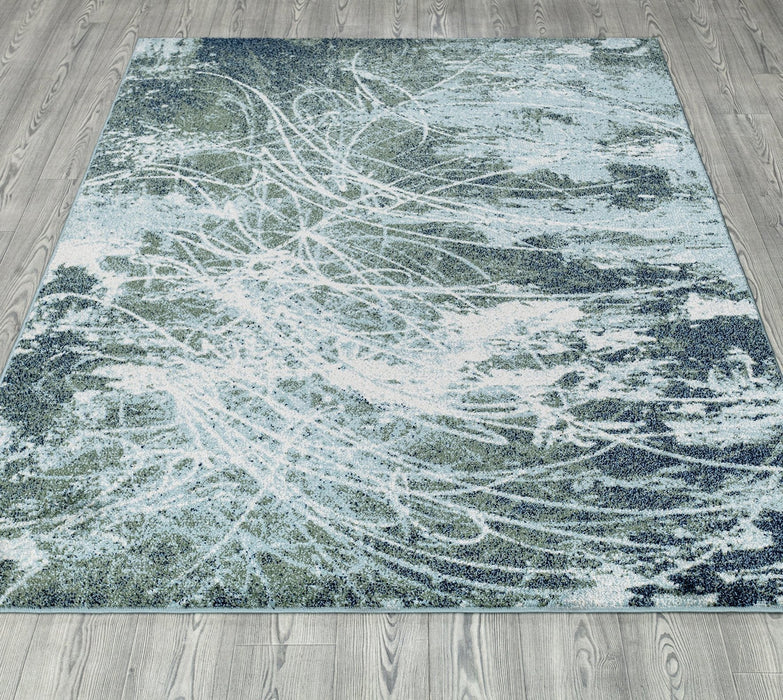 Venus Abstract Design Rug (V6) - Blue