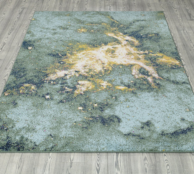 Venus Abstract Design Rug (V7) - Blue