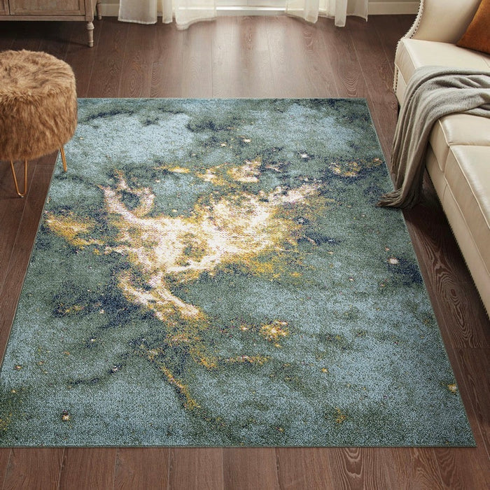 Venus Abstract Design Rug (V7) - Blue