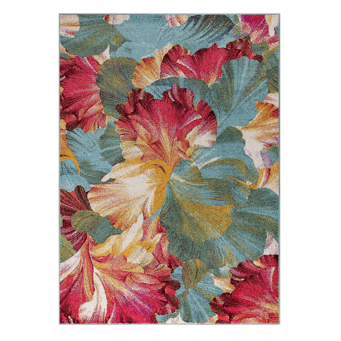 Venus Floral Design Rug (V2) - Blue