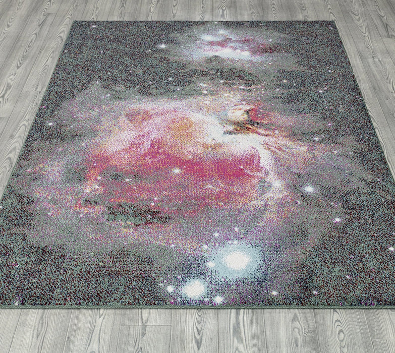 Venus Galaxy Design Rug (V2) - Navy