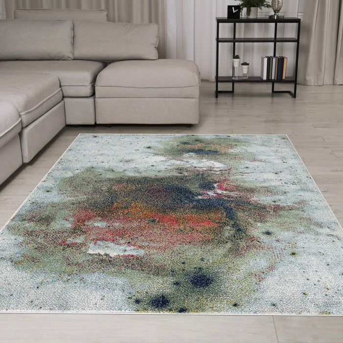 Venus Galaxy Design Rug (V3) - Green