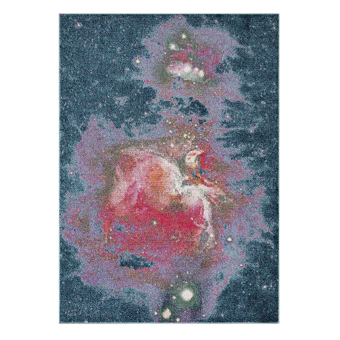 Venus Galaxy Design Rug (V4) - Blue