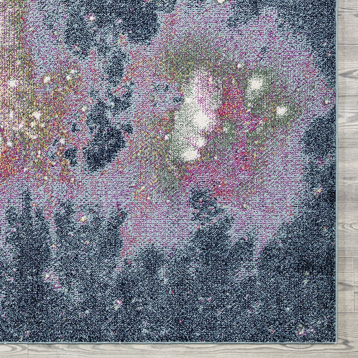 Venus Galaxy Design Rug (V4) - Blue