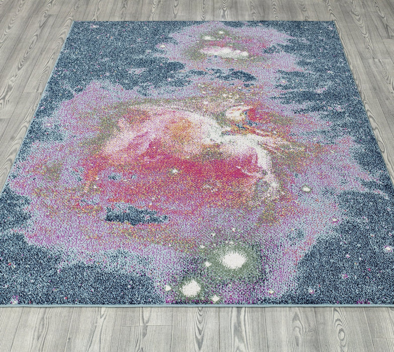 Venus Galaxy Design Rug (V4) - Blue